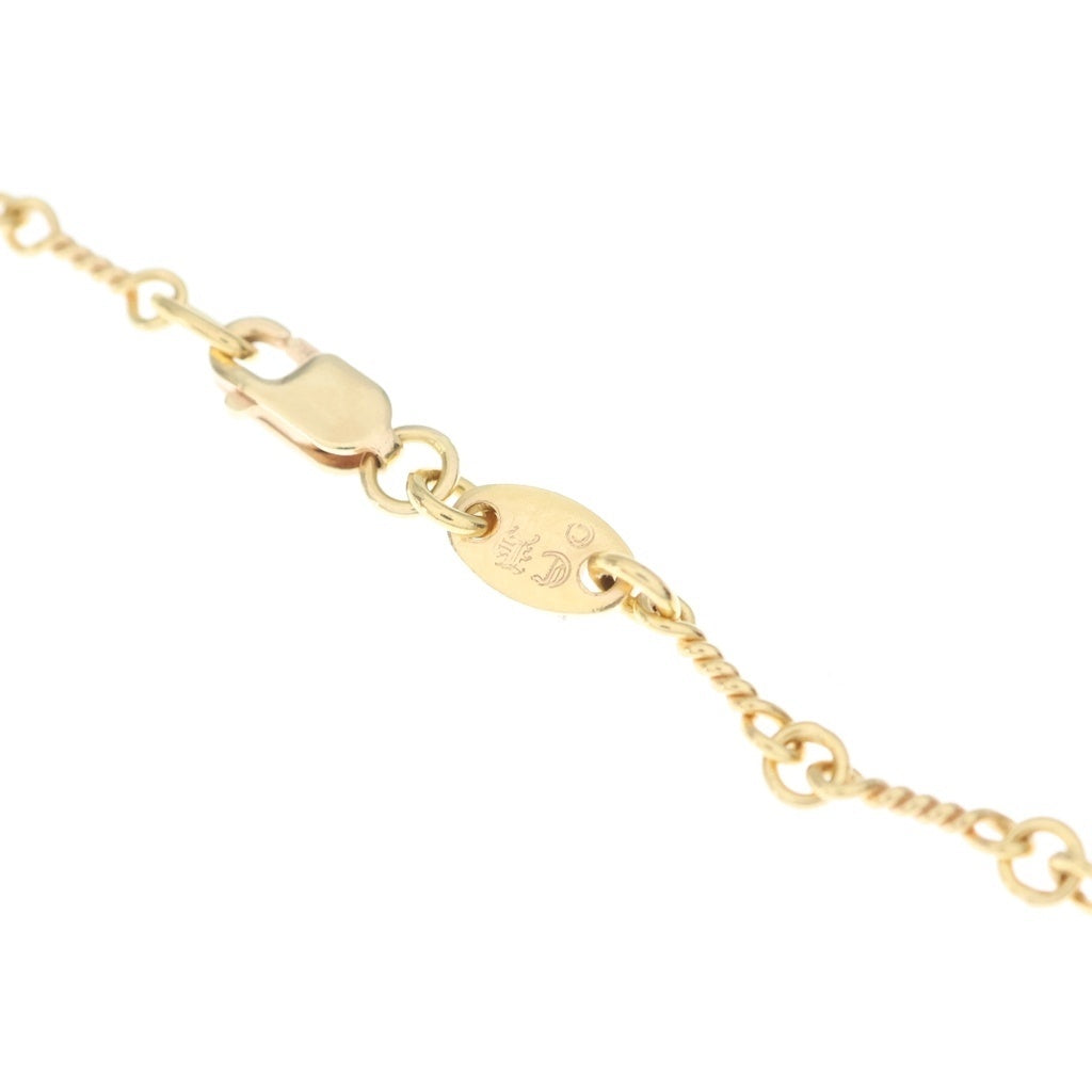 CHROME HEARTS(クロムハーツ) 22K NECKCHAIN T18 ツイストチェーンネックレス 18inch ゴールドBCA014