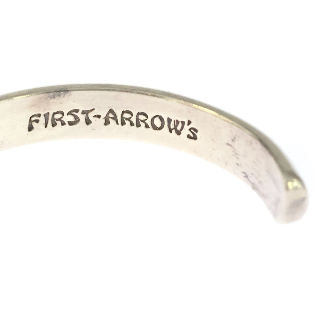 FIRST ARROW's(ファーストアローズ) K18付 甲丸プレーン バングル ブレスレット シルバー/ゴールド