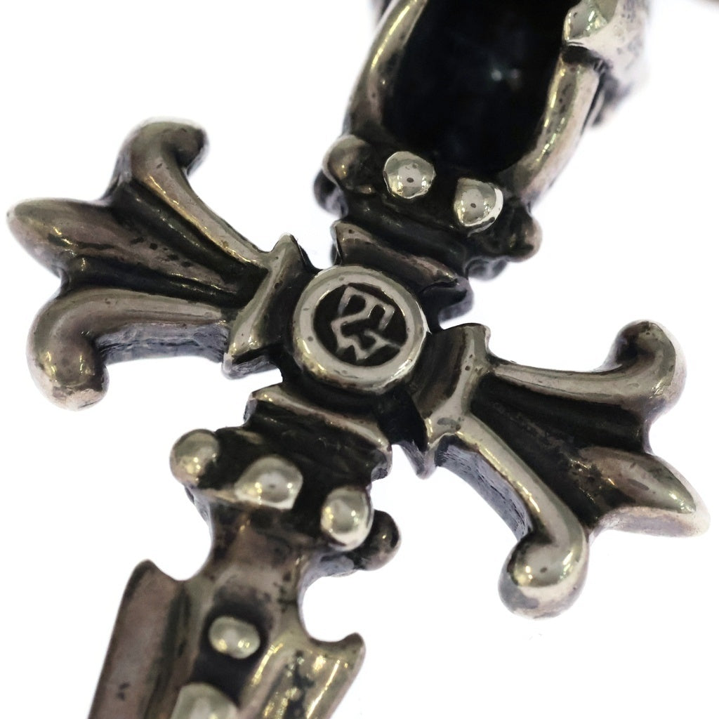 Travis Walker(トラヴィスワーカー) DOUBLE SKULL CROSS DAGGER ダブルスカル クロスダガー ペンダントトップ ネックレストップ シルバー