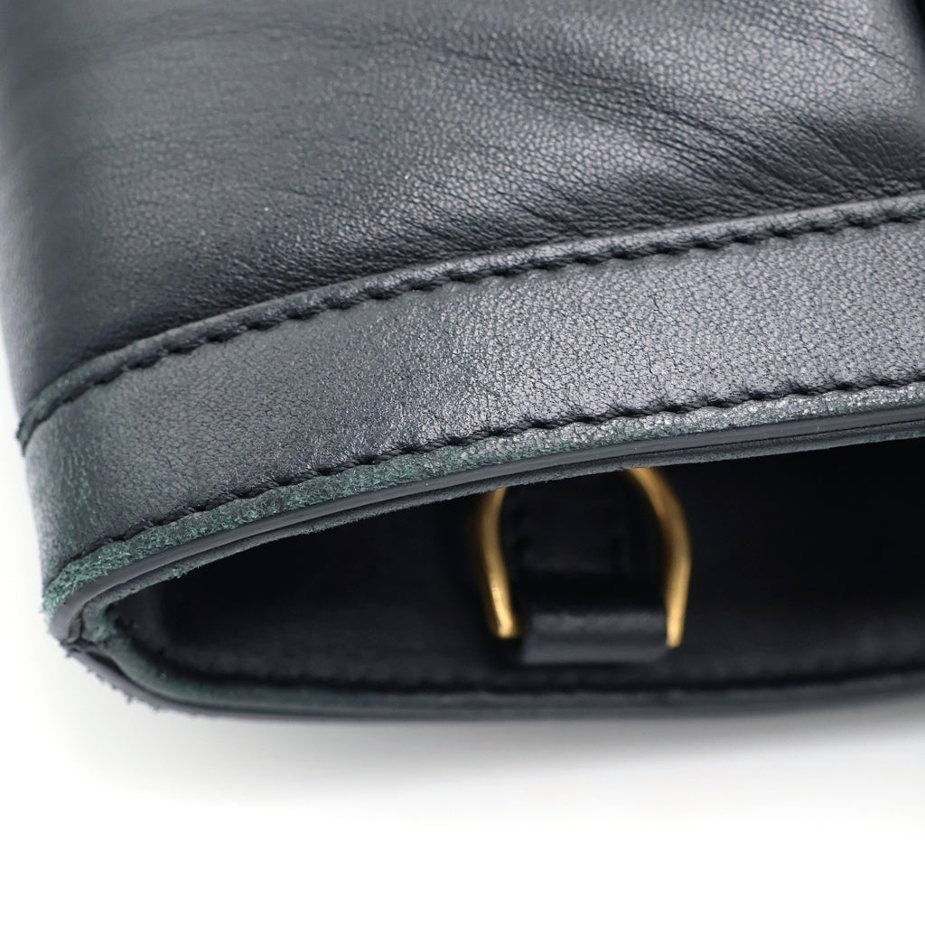 dunhill(ダンヒル) コンコース ラムスキン レザー 2WAY ショルダー トート バッグ ブラック