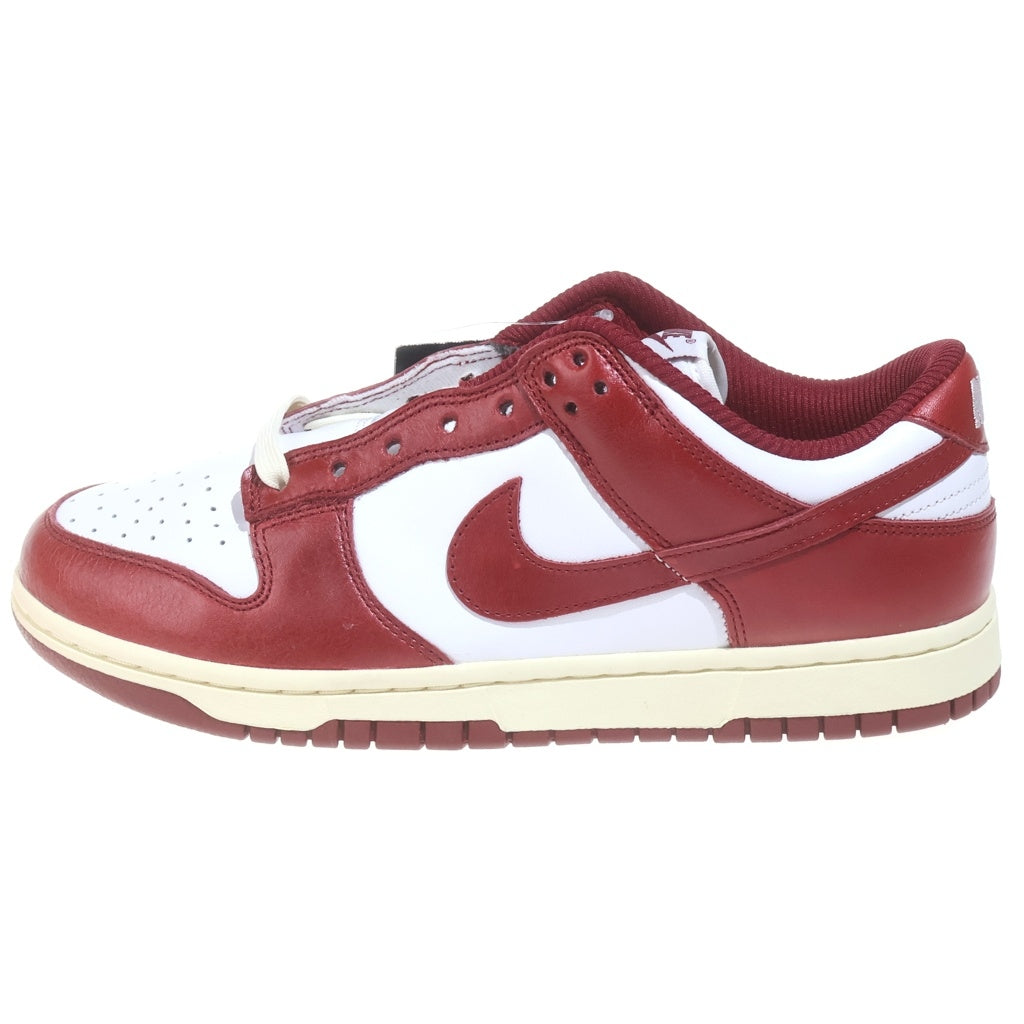 NIKE(ナイキ) WMNS DUNK LOW PRM FJ4555-100 ウィメンズ ダンク ローカットスニーカー ホワイト/レッド US9.5/26.5cm