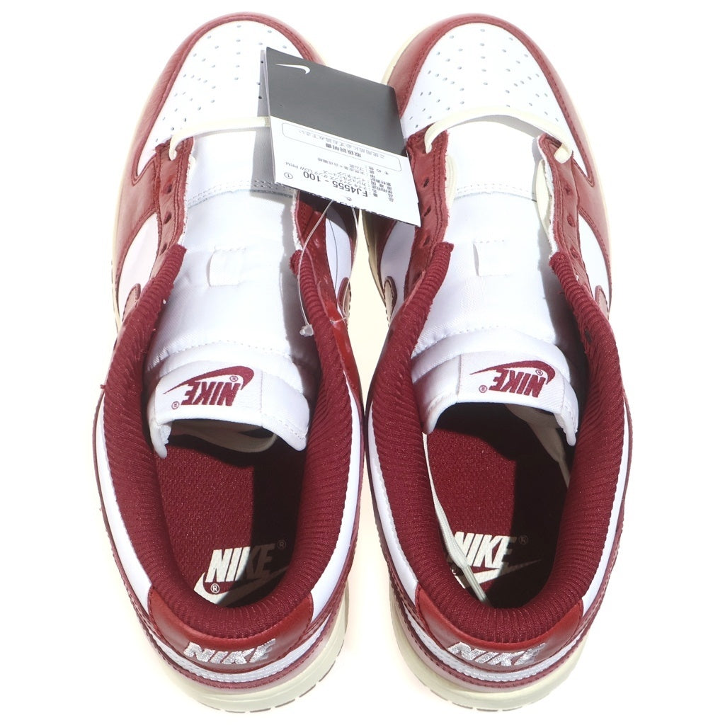 NIKE(ナイキ) WMNS DUNK LOW PRM FJ4555-100 ウィメンズ ダンク ローカットスニーカー ホワイト/レッド US9.5/26.5cm