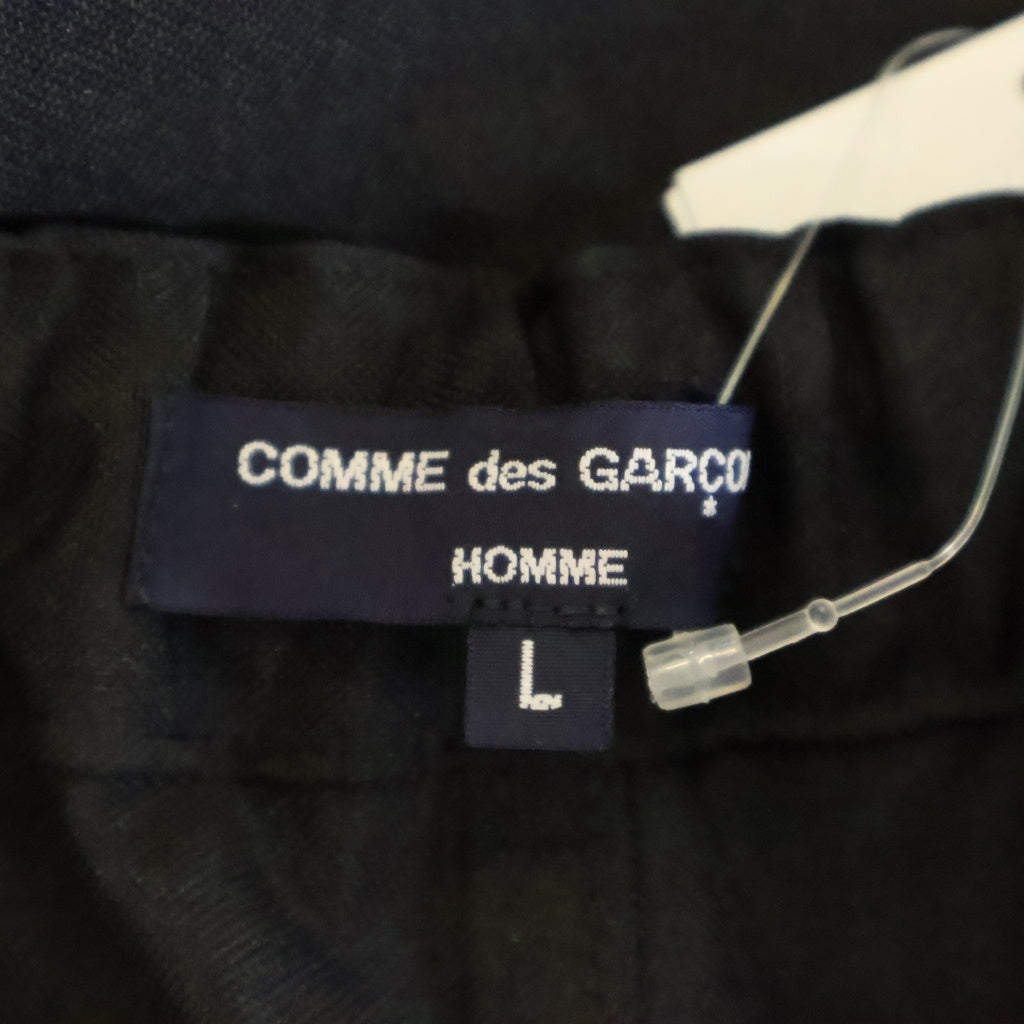 COMME des GARCONS HOMME(コムデギャルソンオム) 23AW Parachute Pants エステルマットクロス ドローコード パラシュートパンツ ブラック HL-P005 AD2023