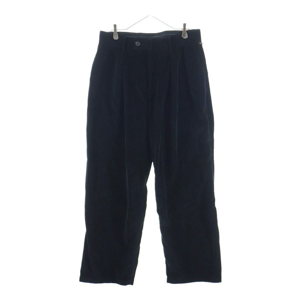 wjk(ダブルジェイケイ) Heavy Corduroy Trousers ヘビーコーデュロイ トラウザーズ ワイドパンツ ブラック 5201co29g