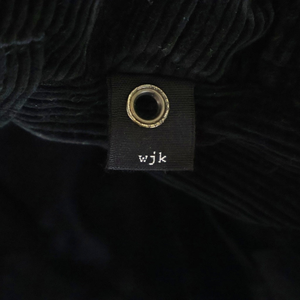 wjk(ダブルジェイケイ) Heavy Corduroy Trousers ヘビーコーデュロイ トラウザーズ ワイドパンツ ブラック 5201co29g