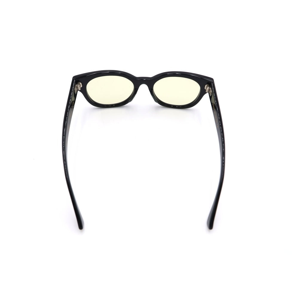 Yohji Yamamoto(ヨウジヤマモト) バイカーズ ウェリントン サングラス アイウェア メガネ 眼鏡 ブラック 19-9002