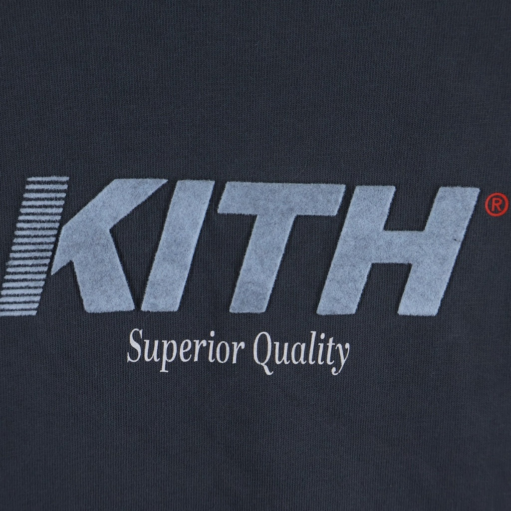 KITH(キス) AUTHORIZED SERVICE TEE フロントロゴ クルーネック 半袖Tシャツ ブラック KH3764