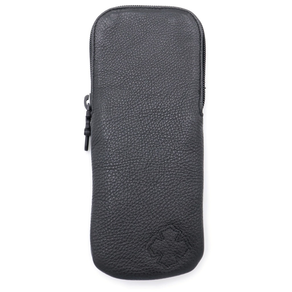 CHROME HEARTS(クロムハーツ) CASE レザー ダガージップ アイウェア メガネケース ブラック