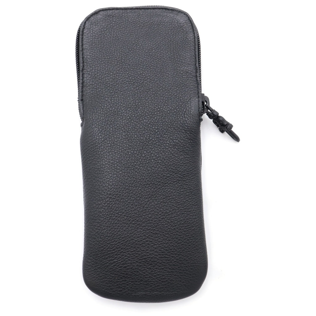 CHROME HEARTS(クロムハーツ) CASE レザー ダガージップ アイウェア メガネケース ブラック