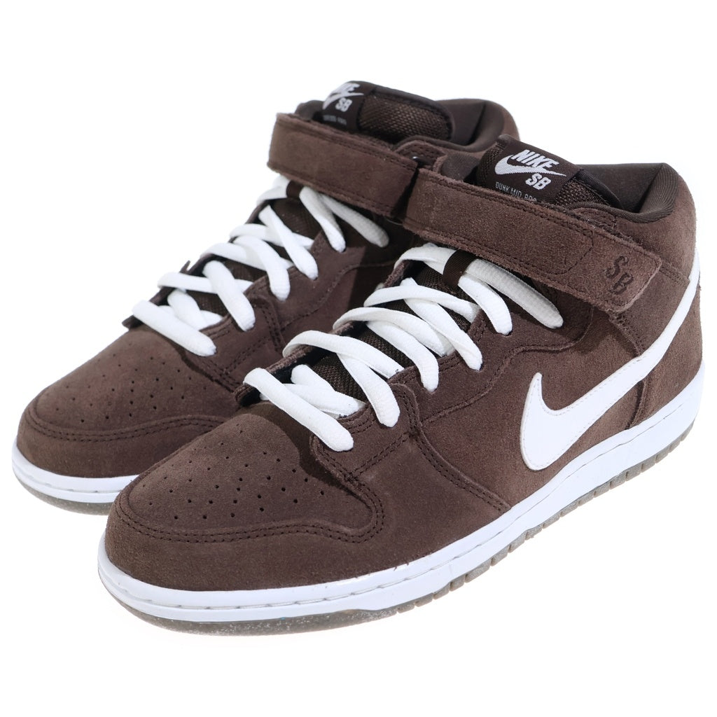 NIKE SB(ナイキエスビー) 【観賞用2012年製】 DUNK MIDBAROQUE BROWN WHITE GUM 314383-219 ダンク ハイカットスニーカー ブラウン US10.5/28.5cm