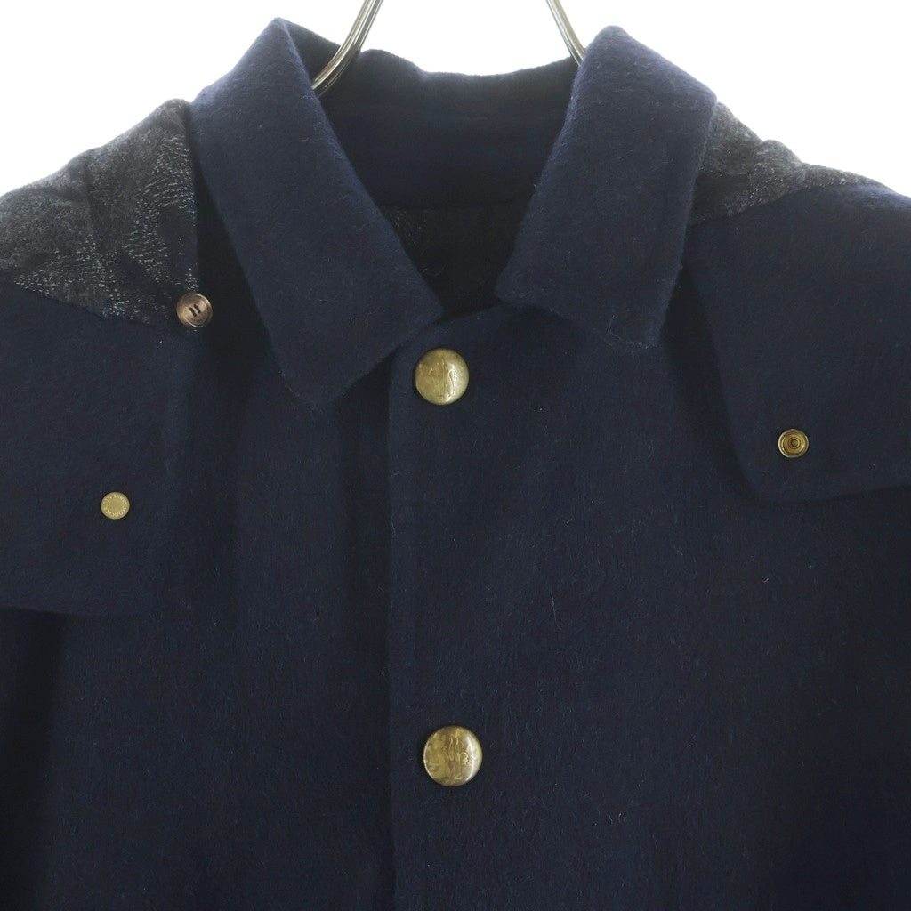 MONCLER(モンクレール) 16AW CHESTER チェスター 裏地カモデザイン ライナー コート ジャケット ネイビー B23913171980