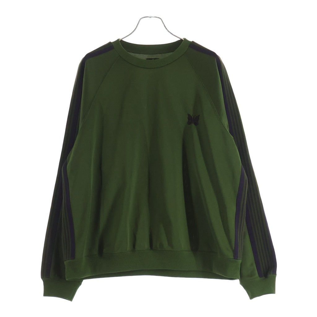 Rebuild by needles(リビルドバイニードルス) TRACK CREW NECK SHIRT エンブロイダリー クルーネック トラックスウェット トレーナー レディース