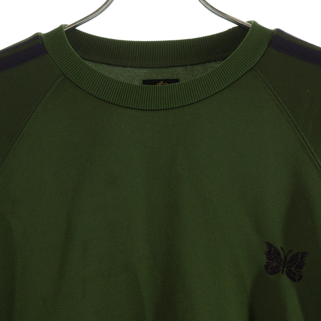 Rebuild by needles(リビルドバイニードルス) TRACK CREW NECK SHIRT エンブロイダリー クルーネック トラックスウェット トレーナー レディース