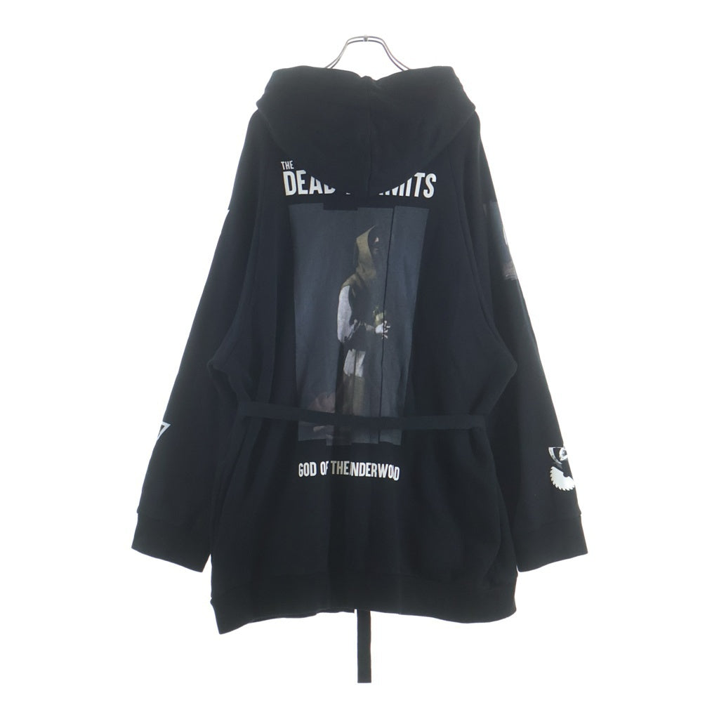 UNDERCOVER(アンダーカバー) 19SS THE DEAD HERMITS オーバーサイズ ジップスウェットパーカー ブラック UCW4809-1