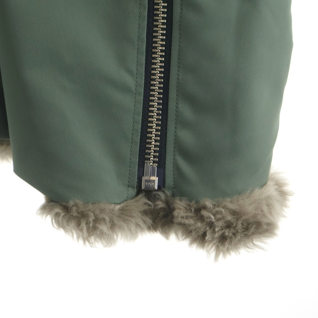 KIDILL(キディル) 20AW MA-1 ボアライナー ジップアップ ブルゾン ジャケット カモフラ クレイジーパターン 切り替え モッズコート ミリタリージャケット KL364