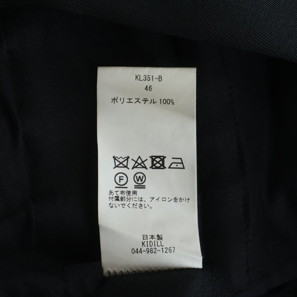 KIDILL(キディル) BONTAGE PANTS ボンテージパンツ スラックス ブラック KL351-B