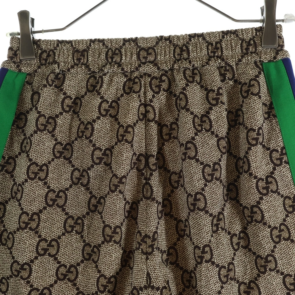 GUCCI(グッチ) GGシェリーライン サイドライン ジョガー トラック ロングパンツ ベージュ 580580 XJBGT