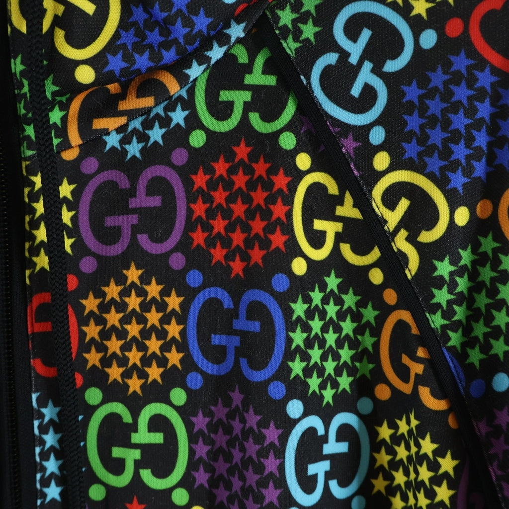 GUCCI(グッチ) GGサイケデリック ジップアップパーカー ジャケット ブルゾン マルチ 604197 XJB62