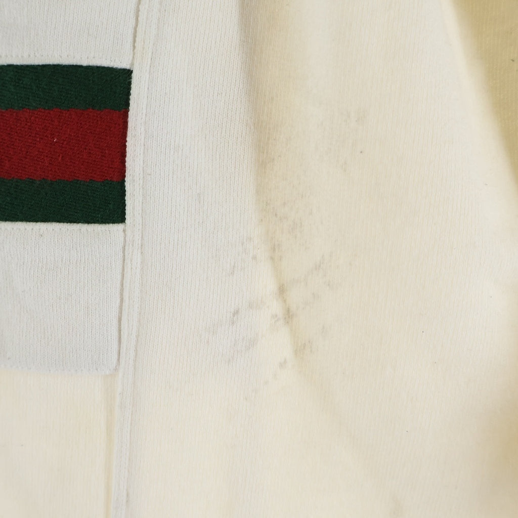 GUCCI(グッチ) シェリーライン ロゴパッチジョガースウェットパンツ ホワイト 625404 XJCOE
