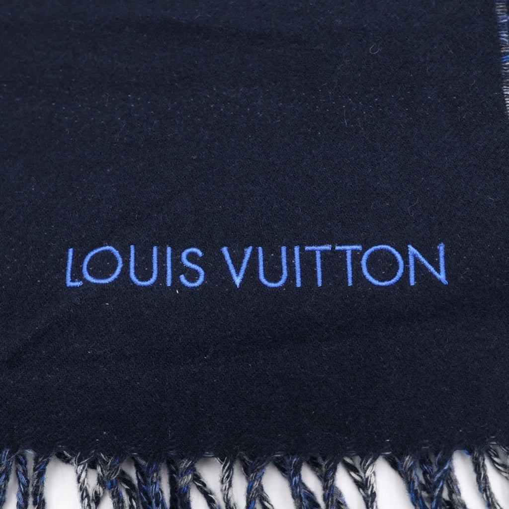 LOUIS VUITTON(ルイヴィトン) エシャルプ モノグラム グラディエントタータン カシミヤ ストール ショール マフラー ブルー M71348