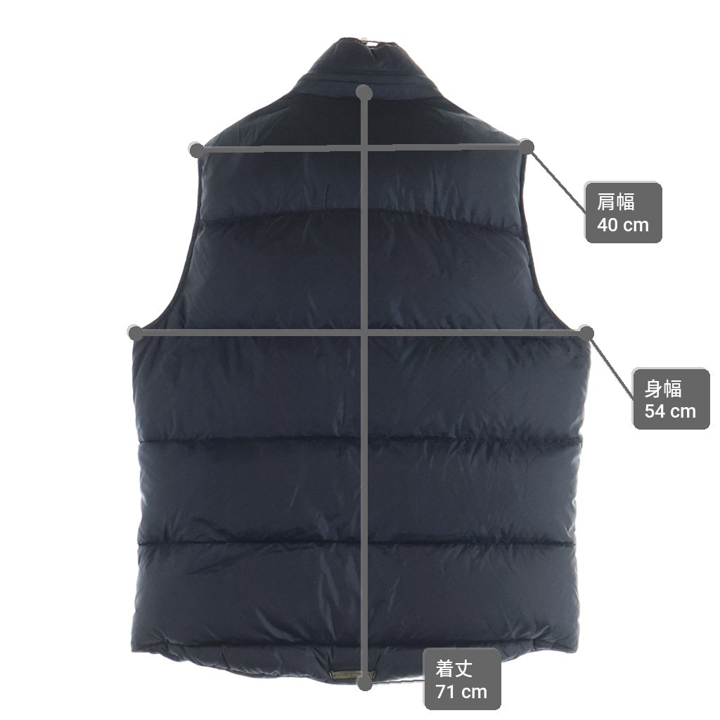 CHROME HEARTS(クロムハーツ) STIFF VEST スティフ ナイロン クロスボールボタン ダウンベスト ブラック