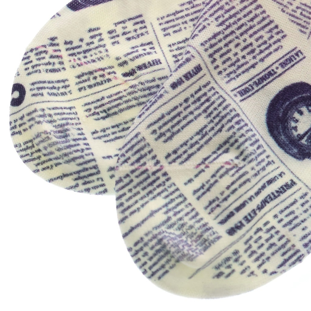 DIOR(ディオール) ×DANIEL ARSHAM NEWSPAPER PRINT COTTON SOCKS ダニエルアーシャム ニュースペーパー プリント コットン ソックス 靴下 ホワイト/ピンク 923MC14AT106