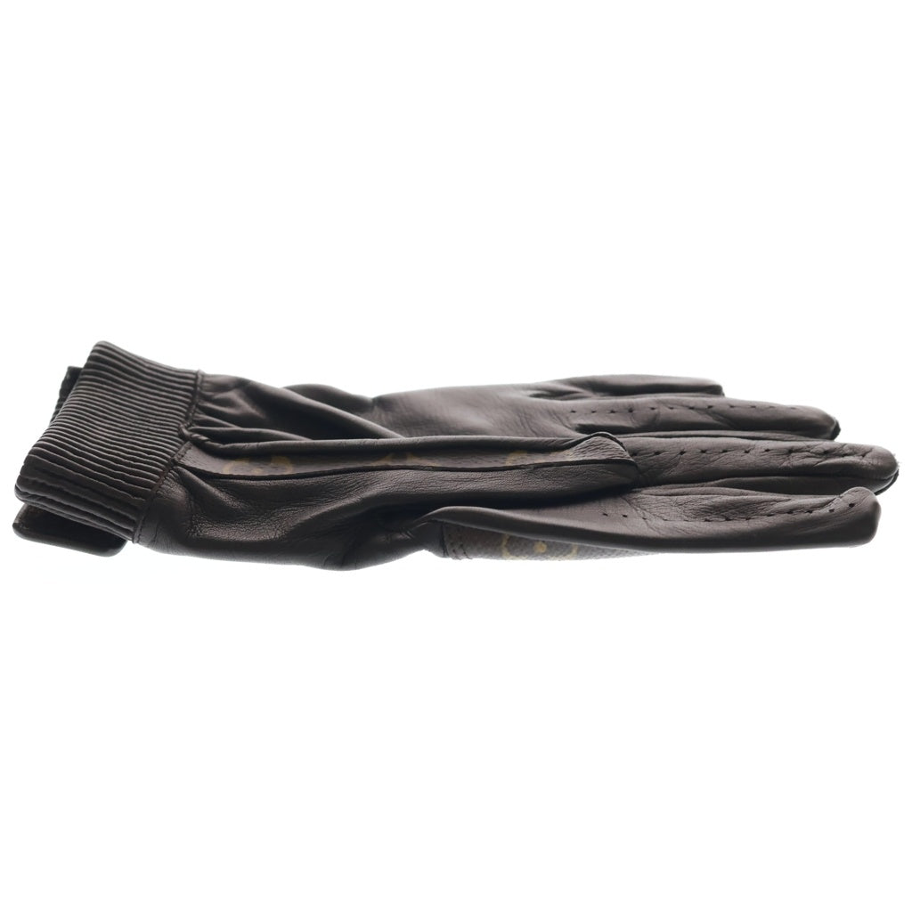 LOUIS VUITTON(ルイヴィトン) 17AW ×Supreme Monogram Leather Gloves シュプリーム モノグラム レザー グローブ 手袋 ブラウン MP1893