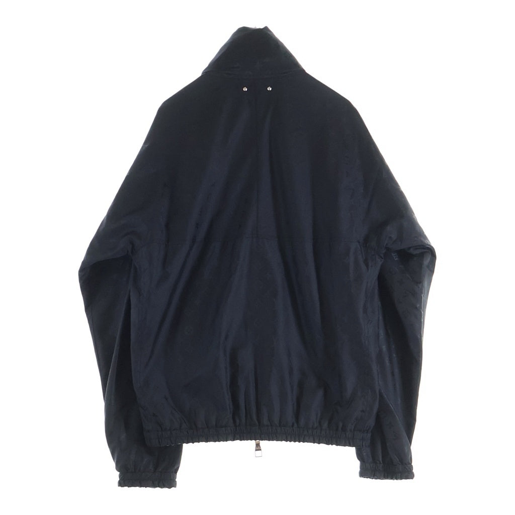 LOUIS VUITTON(ルイヴィトン) シャドウ モノグラム 総柄 ナイロン ジップアップ リバーシブル ウィンドブレーカー ジャケット ブルゾン ブラック HFB46WPIS