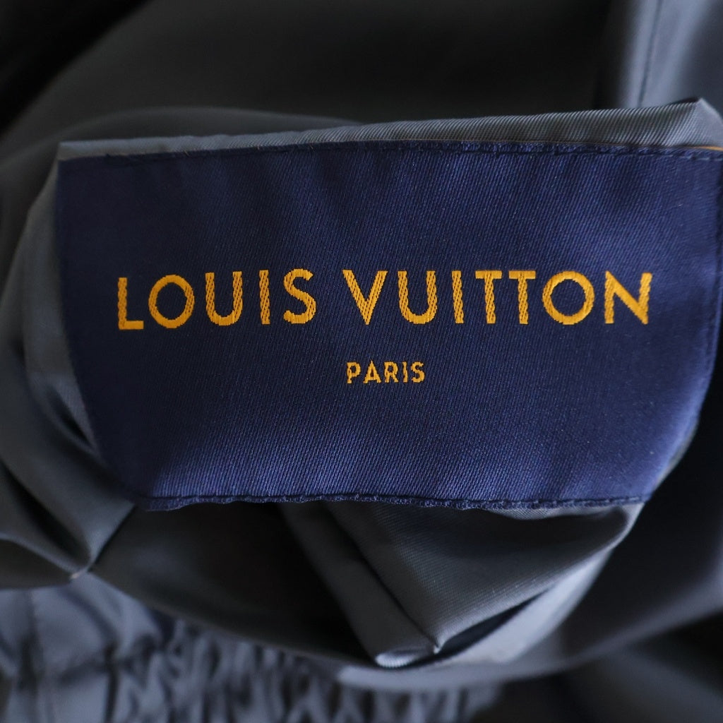 LOUIS VUITTON(ルイヴィトン) シャドウ モノグラム 総柄 ナイロン ジップアップ リバーシブル ウィンドブレーカー ジャケット ブルゾン ブラック HFB46WPIS