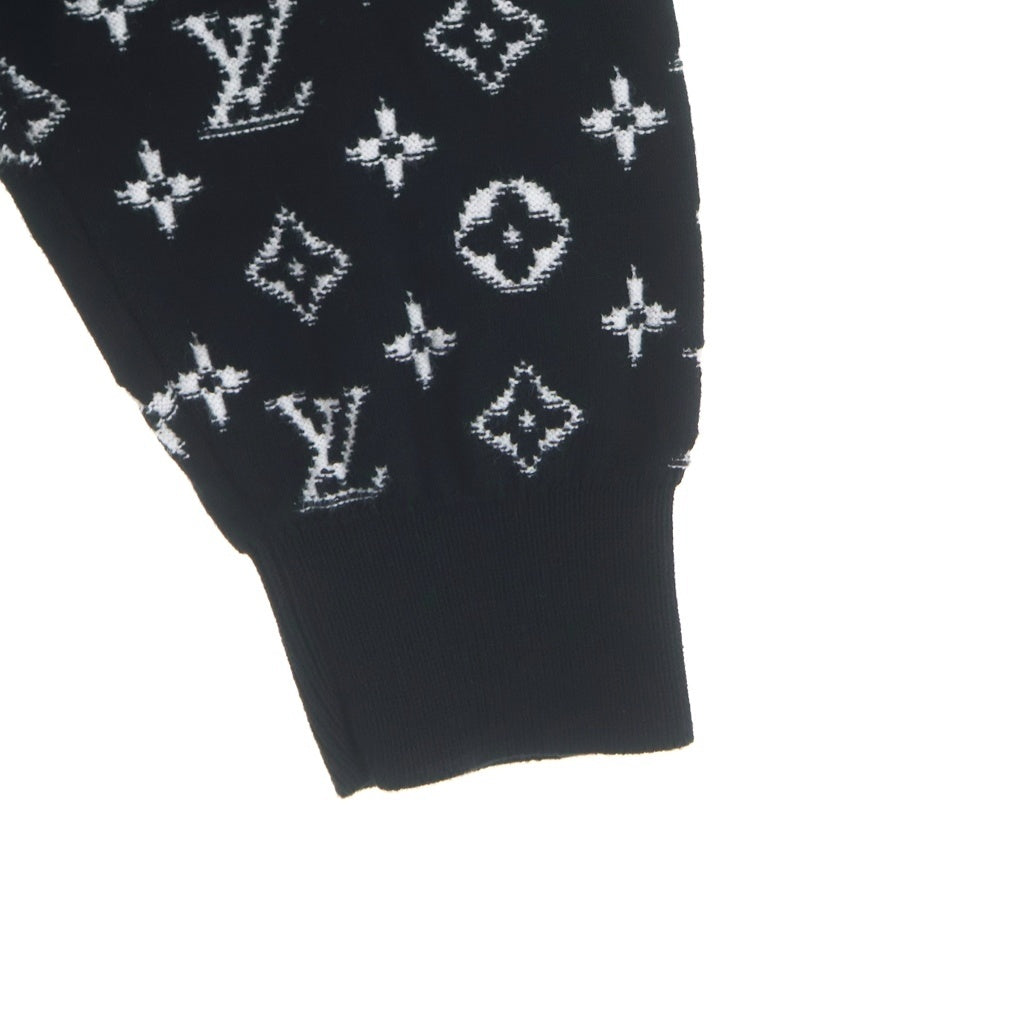 LOUIS VUITTON(ルイヴィトン) 23SS LVSE モノグラム グラディエント クルーネック コットン ニットセーター ブラック RM231Q USO HKN44W