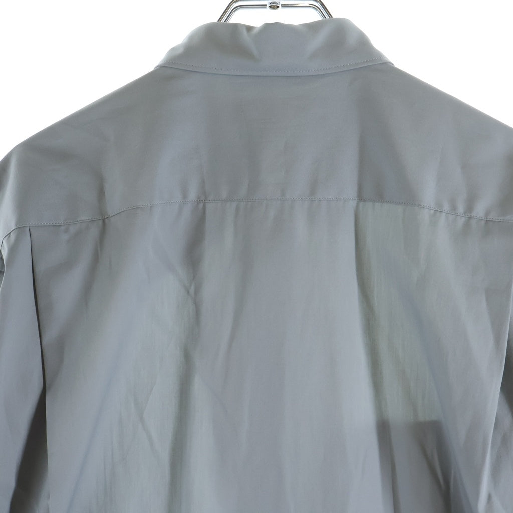 COMME des GARCONS SHIRT(コムデギャルソンシャツ) ストライプ パッチワーク 再構築 コットン 長袖シャツ ホワイト/グレー/ブルー S28056