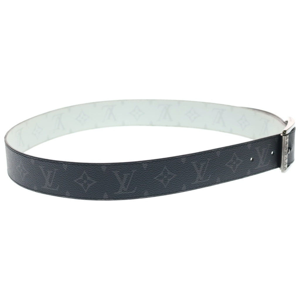 LOUIS VUITTON(ルイヴィトン) サンチュール リヴェルソ モノグラム リバーシブル レザーベルト ホワイト/ブラック シルバー金具 M0003