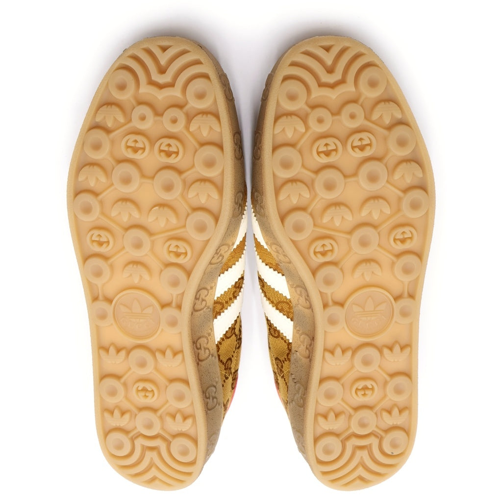 GUCCI(グッチ) ×GUCCI GAZELLE グッチ ガゼル GGキャンバス ローカットスニーカー ブラウン US9.5/27.5cm HQ8850