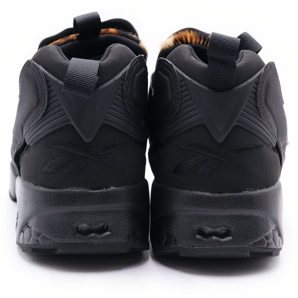Reebok(リーボック) INSTAPUMP FURY ANIMAL PACK/SAFARI FY4724 インスタポンプフューリー アニマルパック/サファリ ハラコ ローカットスニーカー ブラック/ブラウン US10/28cm