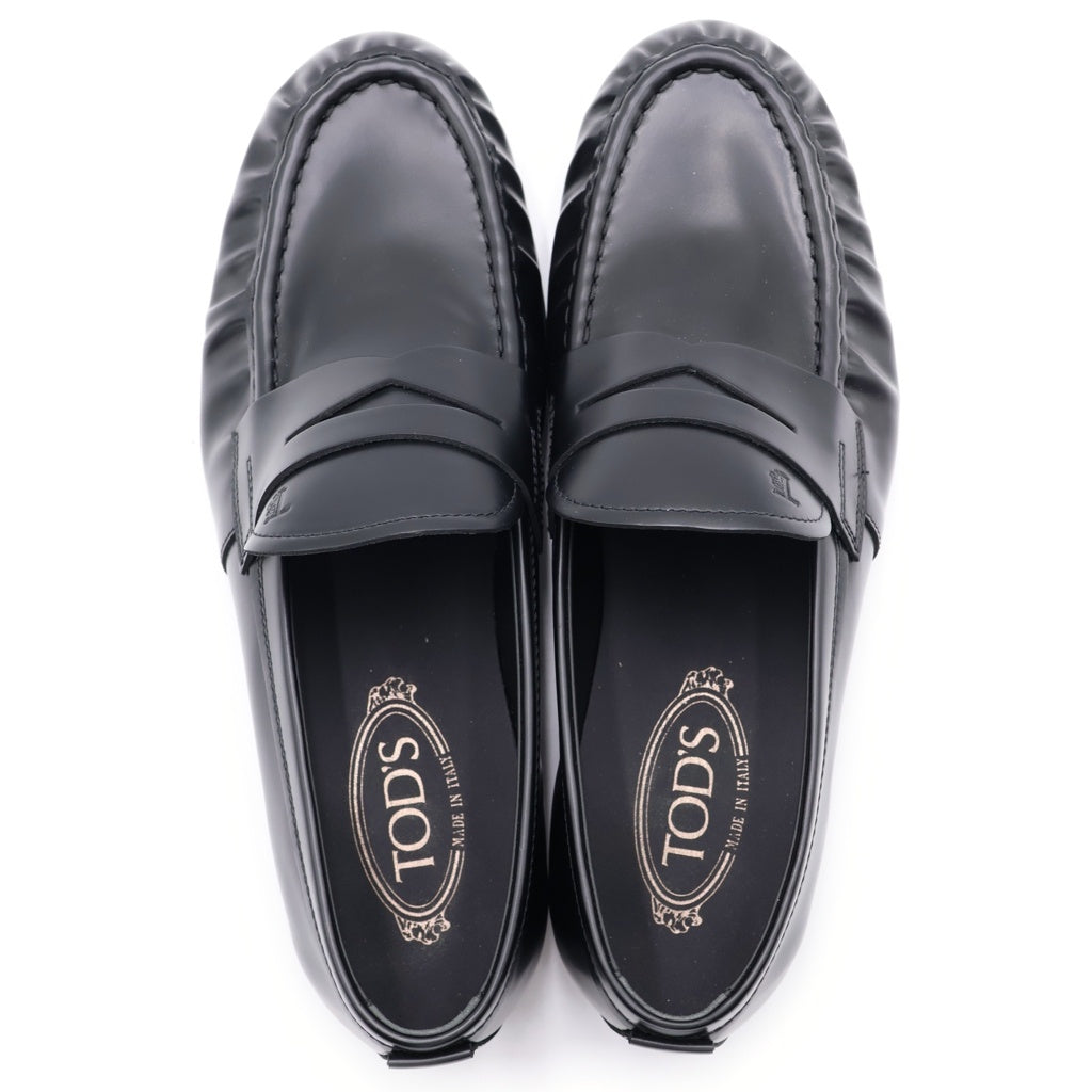 TOD'S(トッズ) カーフレザー コインローファー モカシンシューズ ブラック