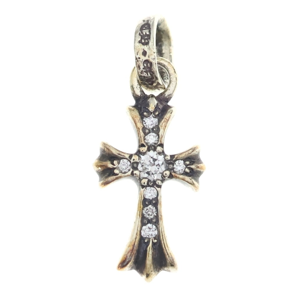 CHROME HEARTS(クロムハーツ) CRS BBYFAT P DMND ベイビーファットクロス PAVEダイヤ ペンダントトップ シルバーBCA234