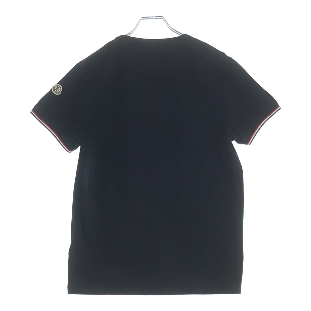 MONCLER(モンクレール) 22SS MAGLIA T-SHIRT ロゴワッペン コットン クルーネック 半袖Tシャツ カットソー ブラック H10918C71600