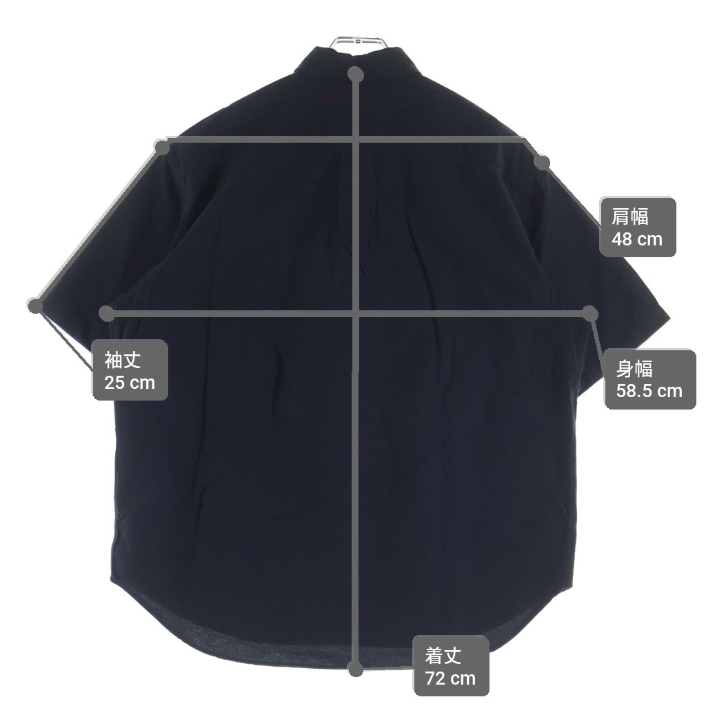 SUPREME(シュプリーム) 25SS Loose Fit Oxford Shirt ルーズフィット オックスフォード ボタンダウン 半袖シャツ ブラック