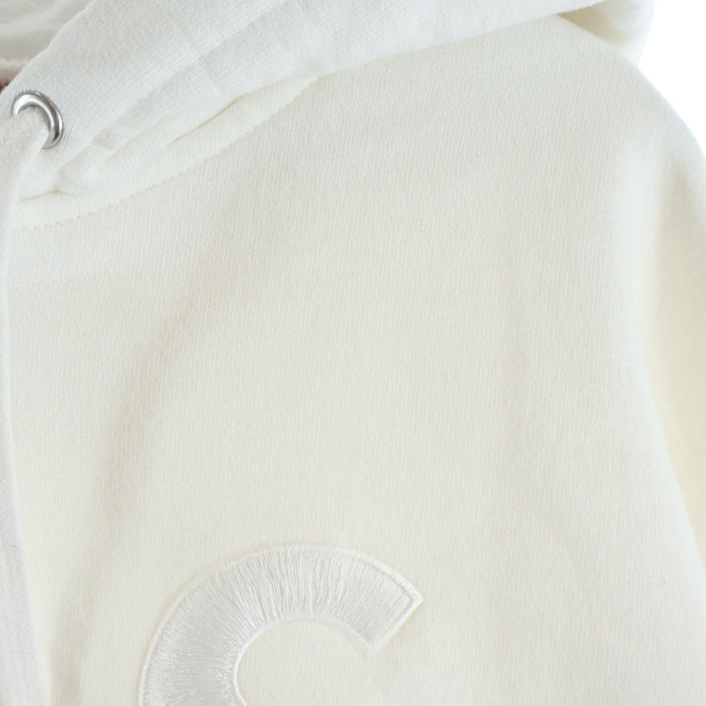 SUPREME(シュプリーム) 25AW S Logo Zip Up Hooded Sweatshirt Sロゴ ジップアップ スウェットパーカー ホワイト
