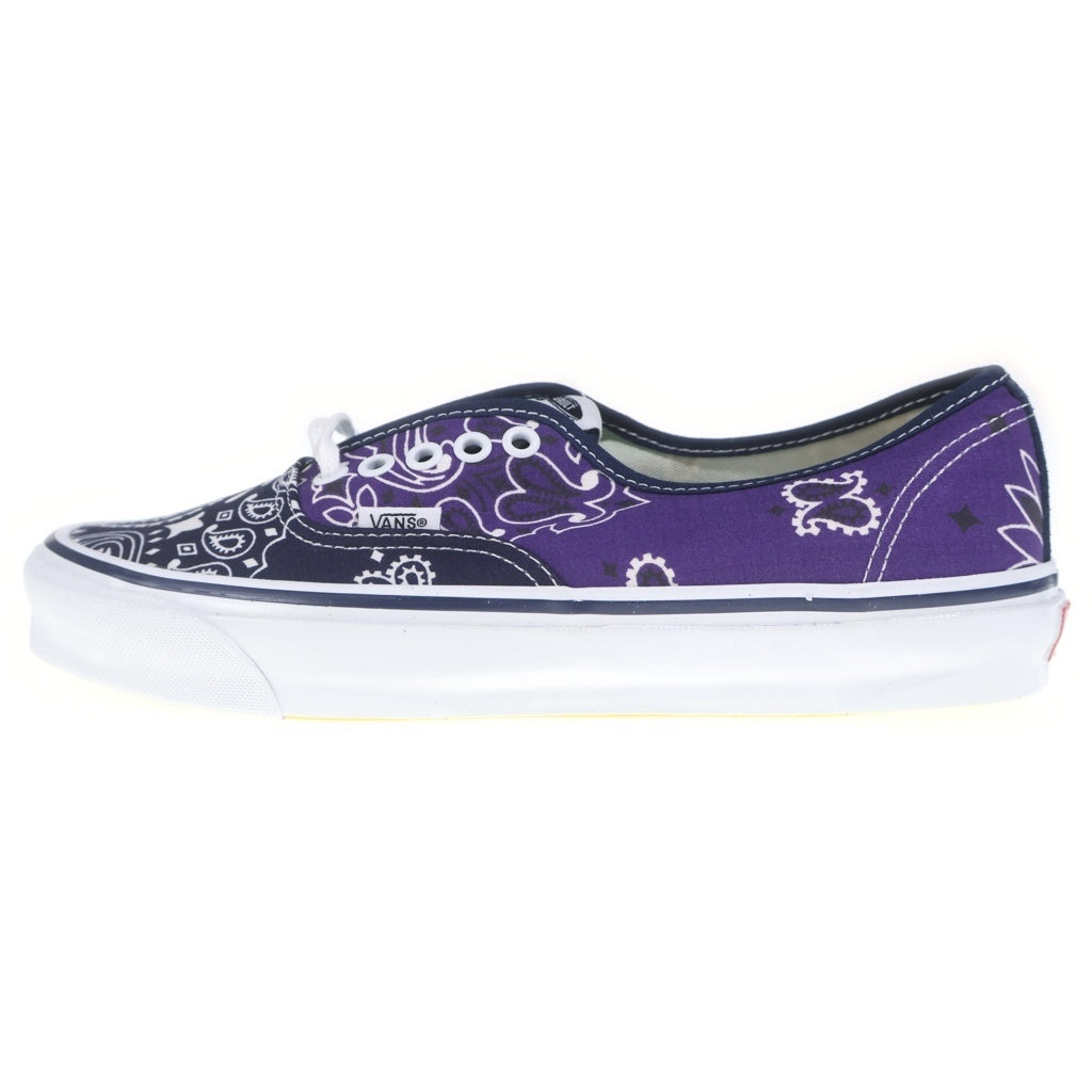 VANS(ヴァンズ) ×BEDWIN & THE HEARTBREAKERS OG AUTHENTIC LX ベドウィン ローカットスニーカー バンダナ柄 マルチ US9/27cm VN0A4BV99R91