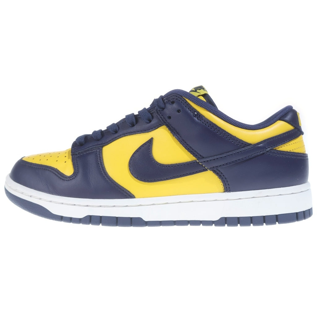 NIKE(ナイキ) DUNK LOW MICHIGAN DD1391-700 ミシガン ダンク ローカットスニーカー イエロー/ネイビー US9.5/27.5cm