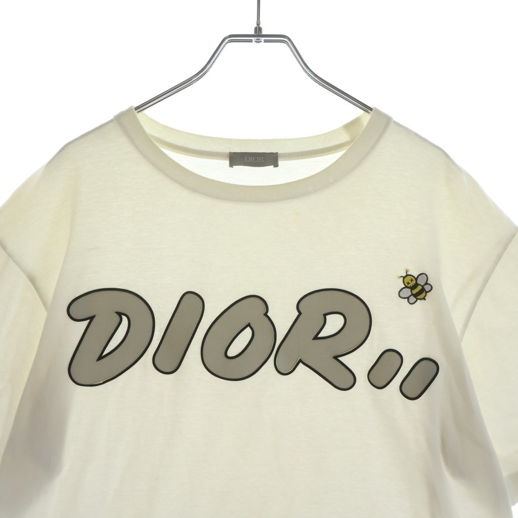 DIOR(ディオール) 19SS ×KAWS BEE LOGO TEE カウズ ビー刺繍 半袖Tシャツ ホワイト 923J611X1241