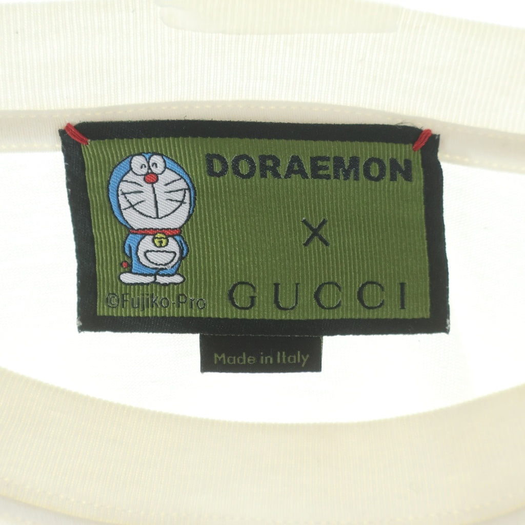 GUCCI(グッチ) ×ドラえもん キャラクタープリントクルーネック 半袖Tシャツカットソー ホワイト 616036 XJDEZ