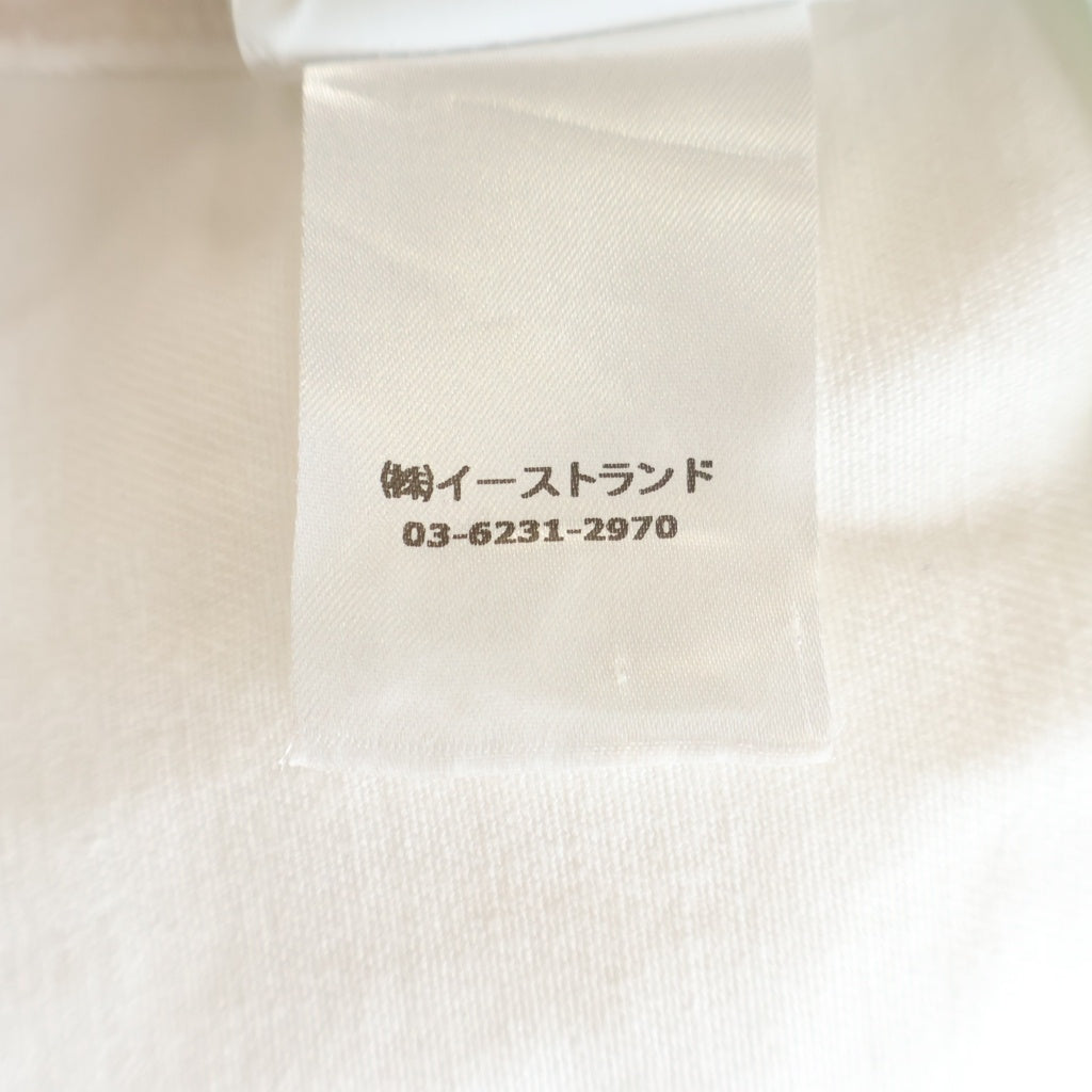 OFF-WHITE(オフホワイト) CPO ロゴプリント コットンデニム シャツ ジャケット ホワイト OMGA091F19D07023