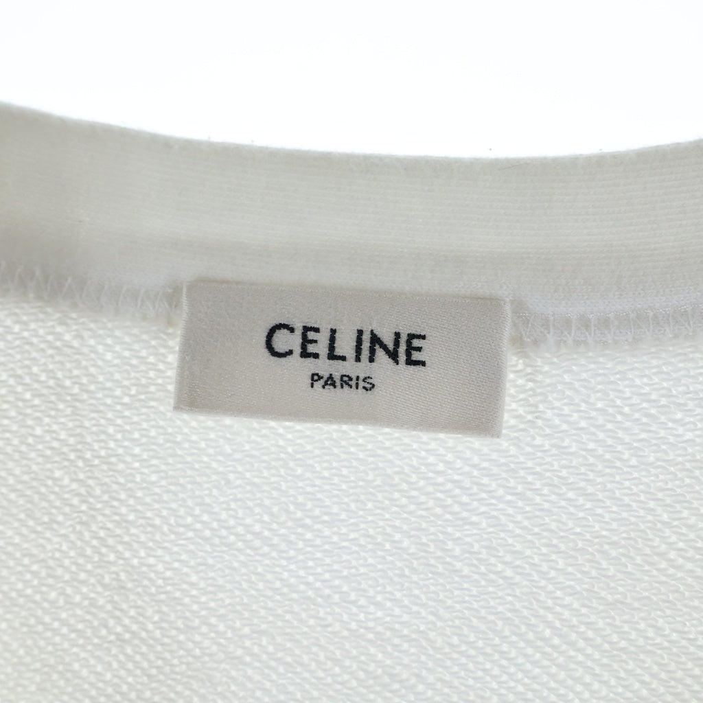 CELINE(セリーヌ) 22SS バックロゴプリント スウェット カーディガン ホワイト 2Y672670Q