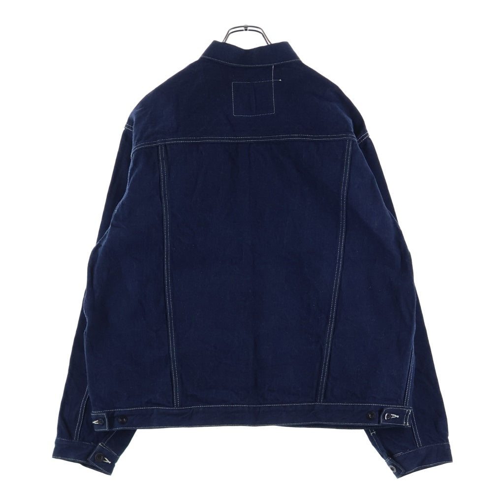 STUDIO D'ARTISAN(ステュディオダルチザン) 45th EARTH DENIM JACKET 45周年記念 フォックスコットン ダブルポケット アースデニム トラッカー ジャケット インディゴ SP-114