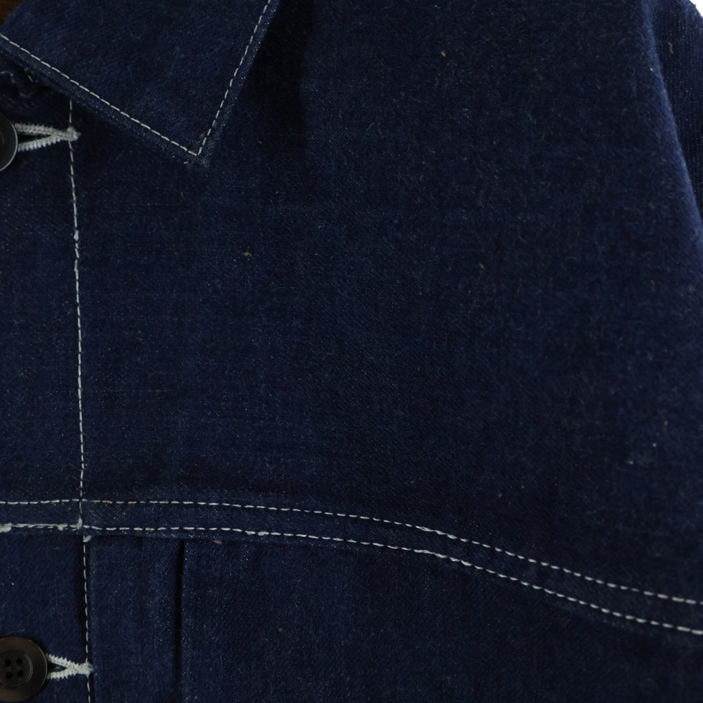 STUDIO D'ARTISAN(ステュディオダルチザン) 45th EARTH DENIM JACKET 45周年記念 フォックスコットン ダブルポケット アースデニム トラッカー ジャケット インディゴ SP-114