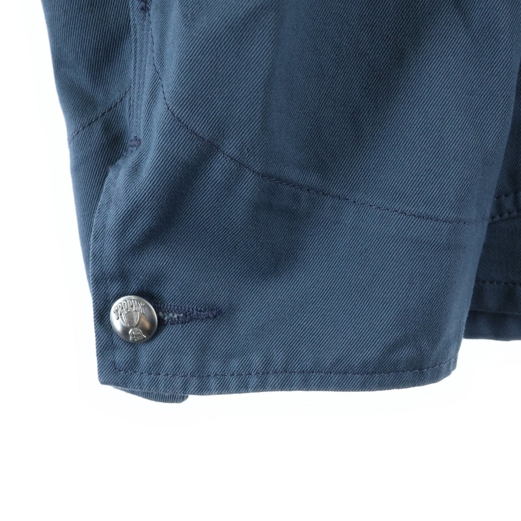 TROPHY CLOTHING(トロフィークロージング) ×CANVAS STEEL BLUE CHORE JACKET キャンバス 14周年記念 マルチポケット チョアジャケット カバーオール ブルー TR-CV501