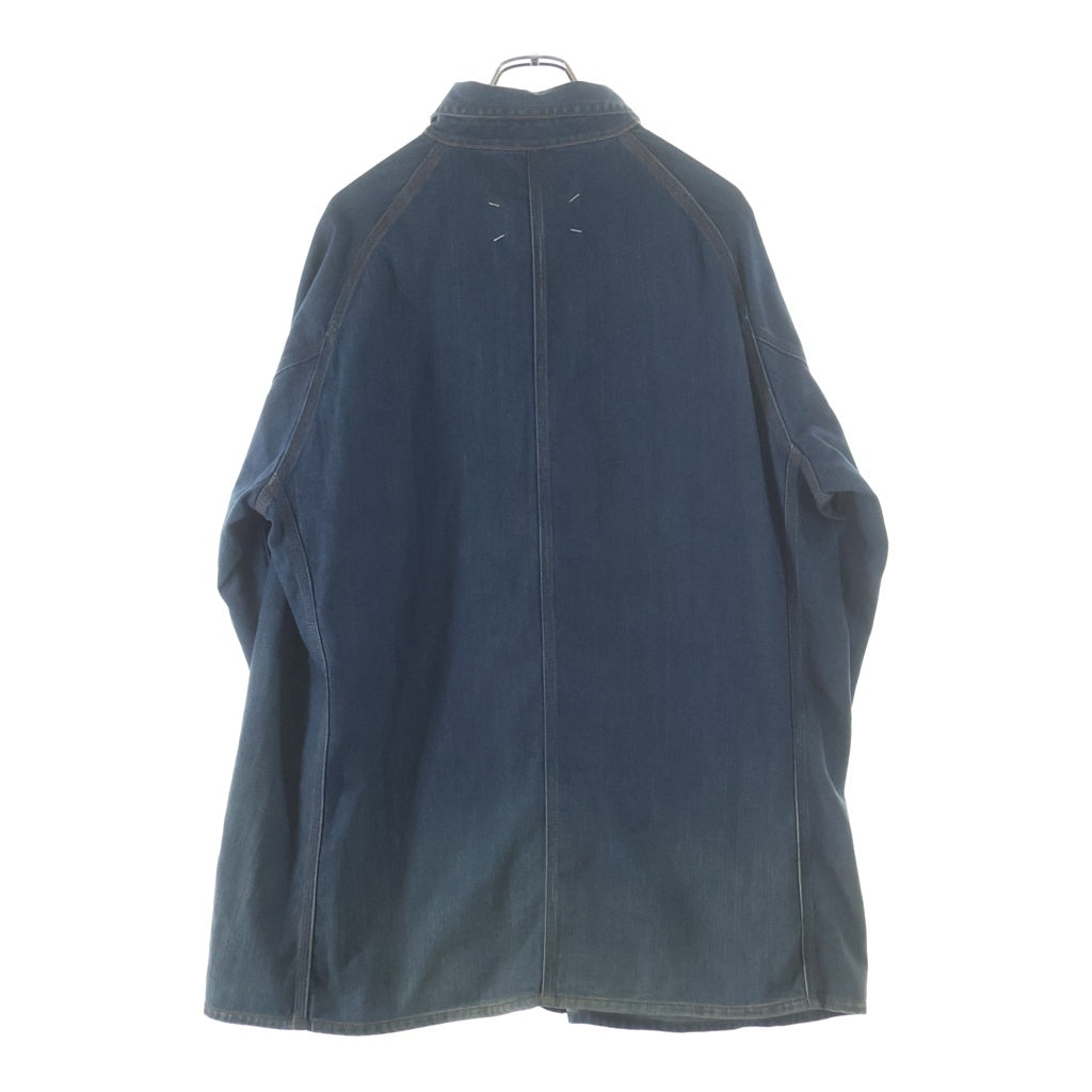 Maison Martin Margiela(メゾンマルタンマルジェラ) 24SS DENIM SPORTS JACKET ヴィンテージ加工 デニムジャケット カバーオール インディゴ S50AM0612