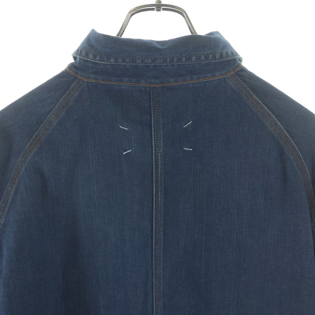 Maison Martin Margiela(メゾンマルタンマルジェラ) 24SS DENIM SPORTS JACKET ヴィンテージ加工 デニムジャケット カバーオール インディゴ S50AM0612